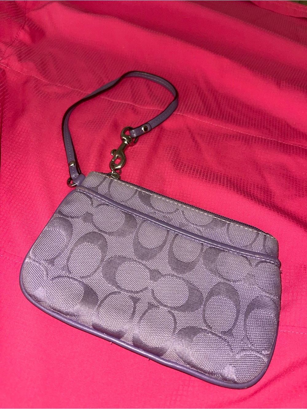 Vintage coach purple/ lilac wristlet